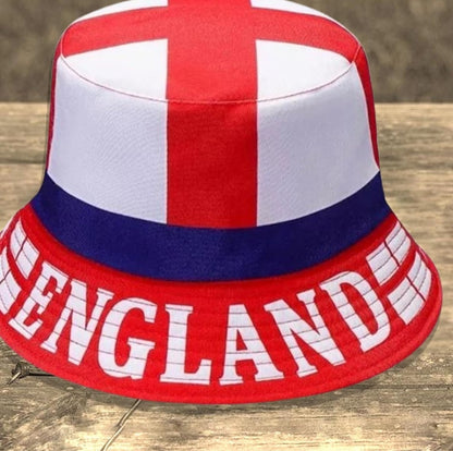 Reversible England Flag Bucket Hat (Free Shipping)