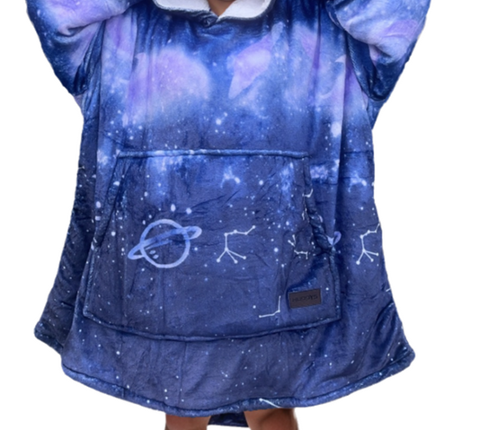 Adult/Youth Constellation Hoodie Blanket