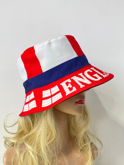 Reversible England Flag Bucket Hat (Free Shipping)