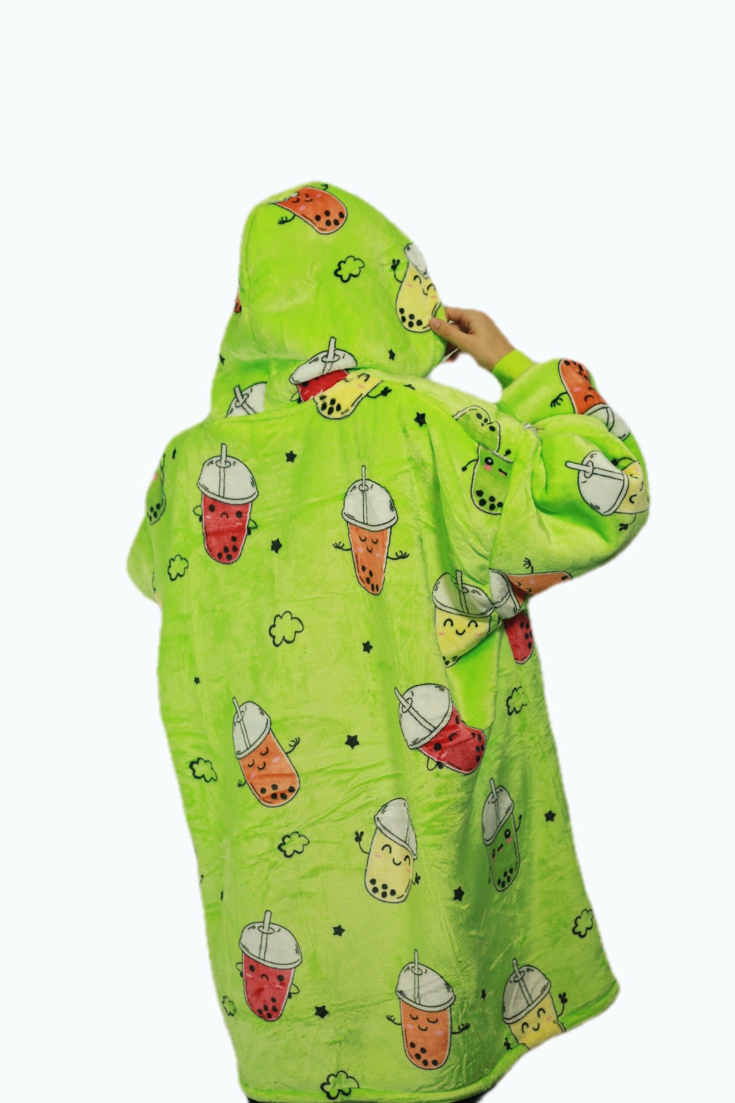 Adult/Youth Bubble Tea Hoodie Blanket