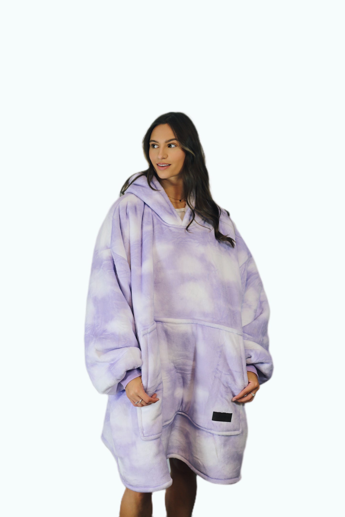 Adult/Youth Purple Cloud Hoodie Blanket & Socks