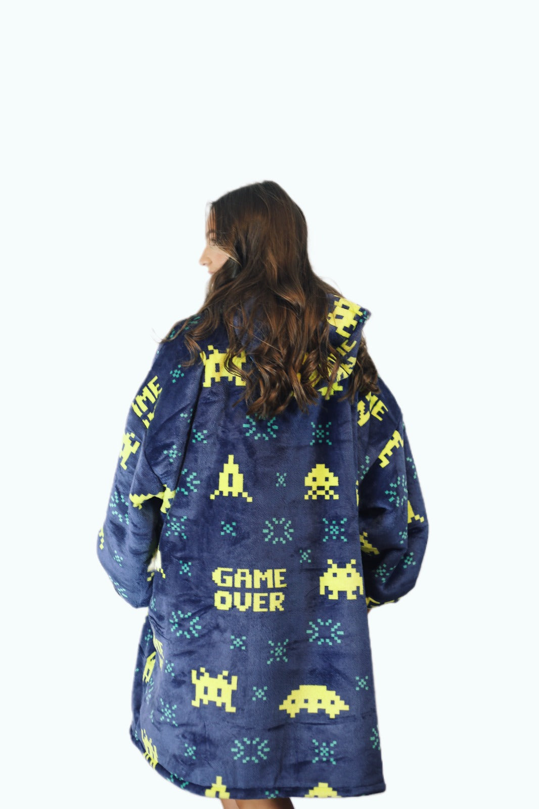 Adult/Youth Game Over Hoodie Blanket & Socks