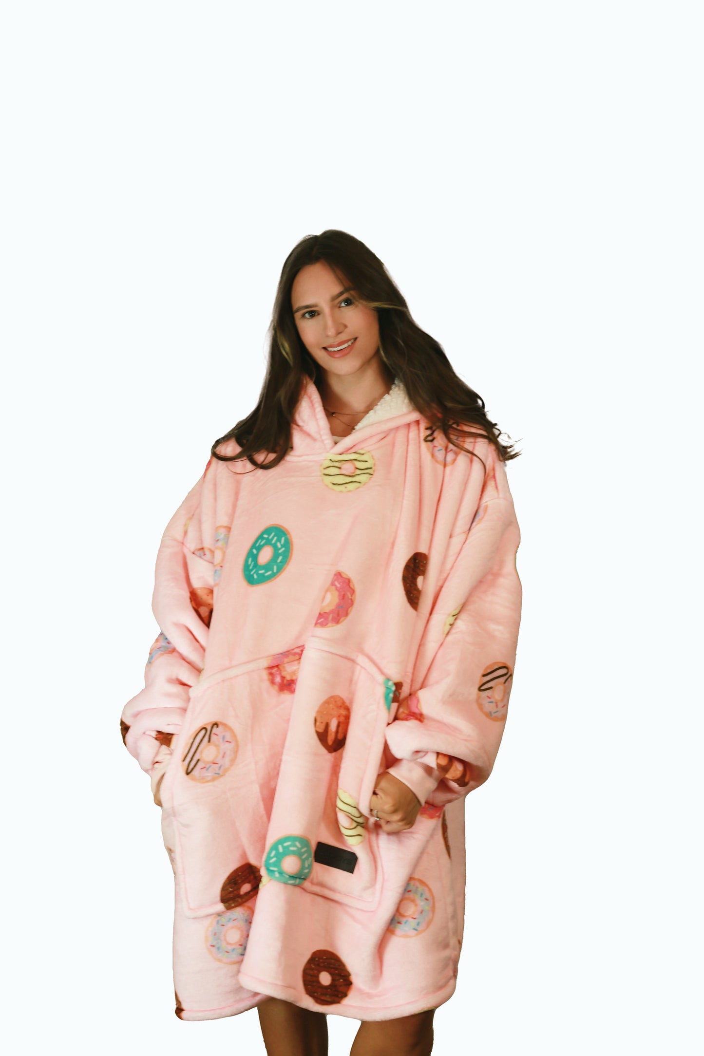 Adult/Youth Donuts Hoodie Blanket & Socks