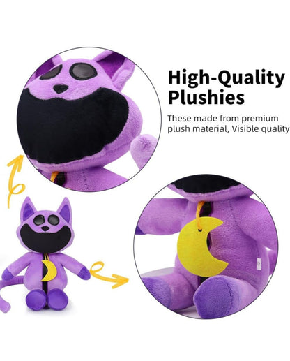 40CM Smiling Critters Plush Toy – Cute CatNap Cartoon Stuffed Animal