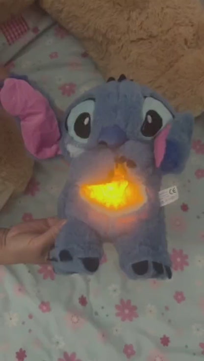 Stitch Kawaii Plush Doll – Soothing Musical Sleeping Companion