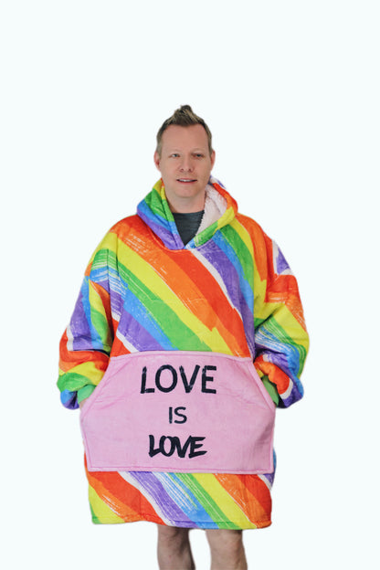 Adult Pride Hoodie Blanket & Socks