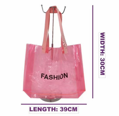 Reusable PVC Tote Bag – Waterproof Summer Beach & Shopping Bag