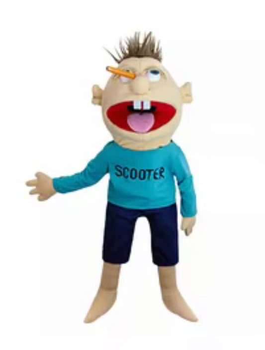 60cm Jeffy Scooter Plush Toy Hand Puppet